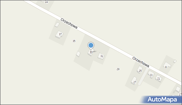 Bogdanowo, Orzechowa, 33, mapa Bogdanowo