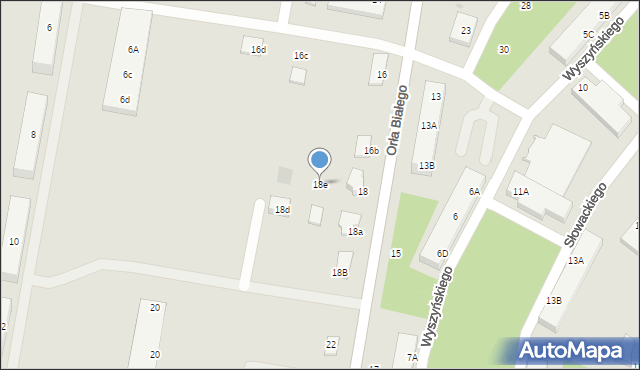 Borne Sulinowo, Orła Białego, 18e, mapa Borne Sulinowo
