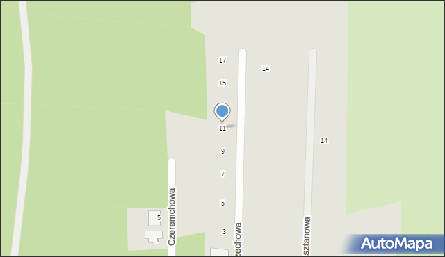 Brzeg Dolny, Orzechowa, 11, mapa Brzeg Dolny