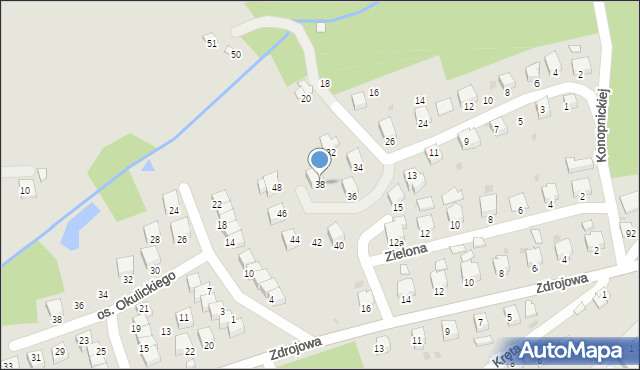 Brzozów, Orzeszkowej Elizy, 38, mapa Brzozów