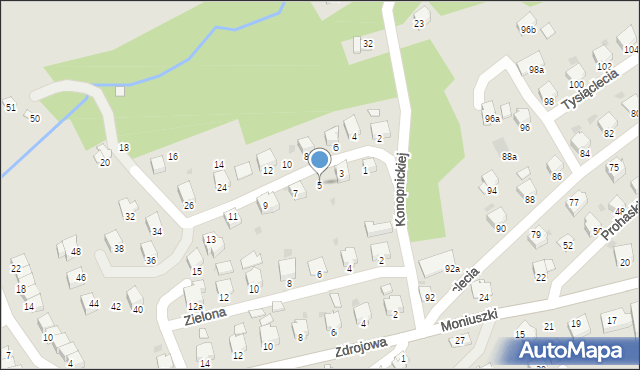 Brzozów, Orzeszkowej Elizy, 5, mapa Brzozów