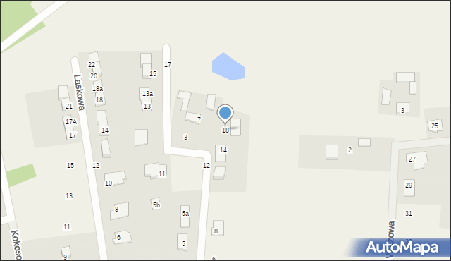 Brzozówka, Orzechowa, 18, mapa Brzozówka