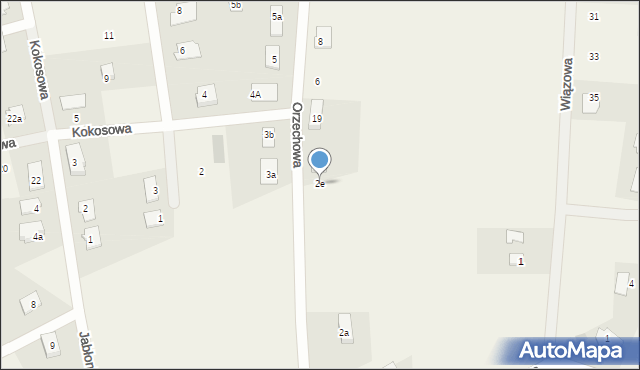 Brzozówka, Orzechowa, 2e, mapa Brzozówka