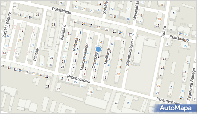 Bytom, Orzeszkowej Elizy, 4, mapa Bytomia