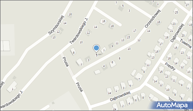 Bytów, Orzeszkowej Elizy, 5, mapa Bytów