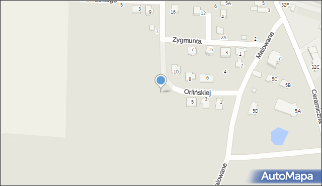 Chełm, Orlińskiej Wandy, 5b, mapa Chełma