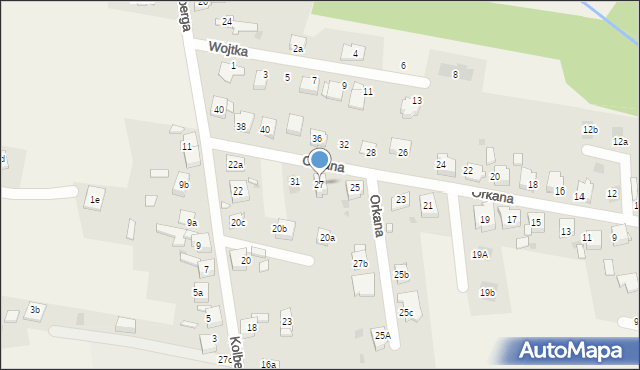 Chełm Śląski, Orkana Władysława, 27, mapa Chełm Śląski