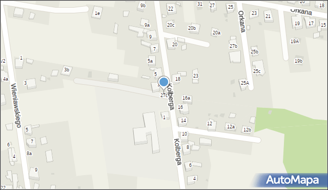 Chełm Śląski, Orkana Władysława, 27c, mapa Chełm Śląski