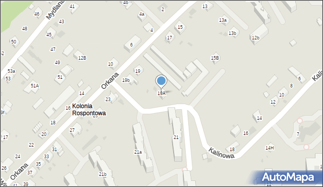 Chrzanów, Orkana Władysława, 19A, mapa Chrzanów