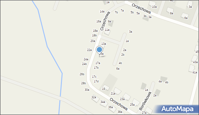 Chrząstawa Mała, Orzechowa, 15b, mapa Chrząstawa Mała