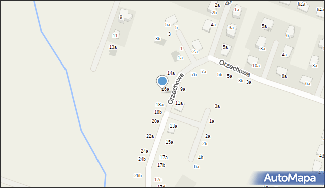 Chrząstawa Mała, Orzechowa, 16b, mapa Chrząstawa Mała