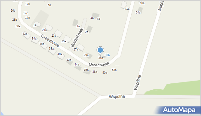 Chrząstawa Mała, Orzechowa, 31a, mapa Chrząstawa Mała