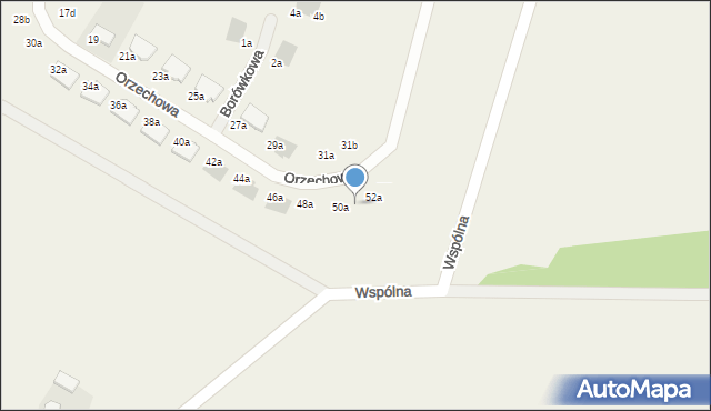 Chrząstawa Mała, Orzechowa, 50b, mapa Chrząstawa Mała