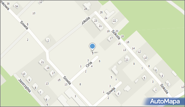 Chwałowice, Orla, 5, mapa Chwałowice