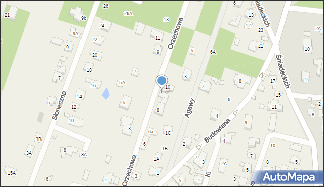 Chyliczki, Orzechowa, 8B, mapa Chyliczki