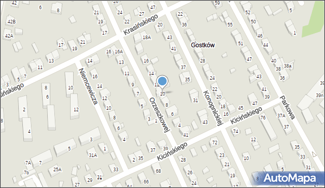 Ciechanów, Orzeszkowej Elizy, 10, mapa Ciechanów