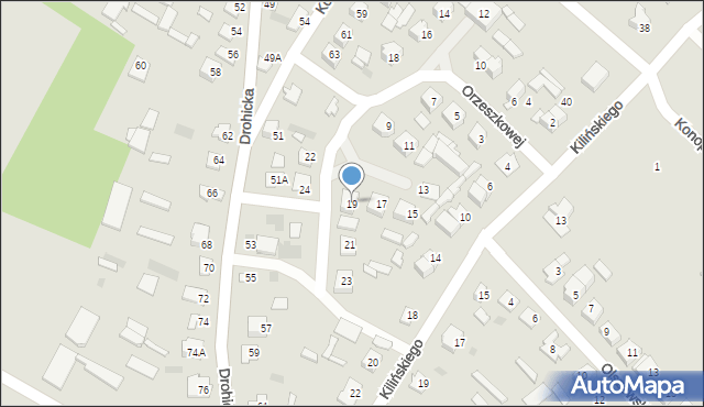 Ciechanowiec, Orzeszkowej Elizy, 19, mapa Ciechanowiec