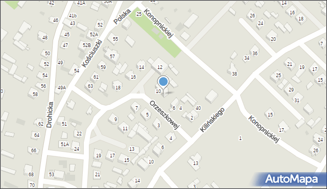 Ciechanowiec, Orzeszkowej Elizy, 8, mapa Ciechanowiec