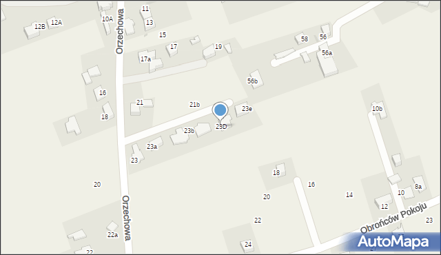 Ćwiklice, Orzechowa, 23D, mapa Ćwiklice