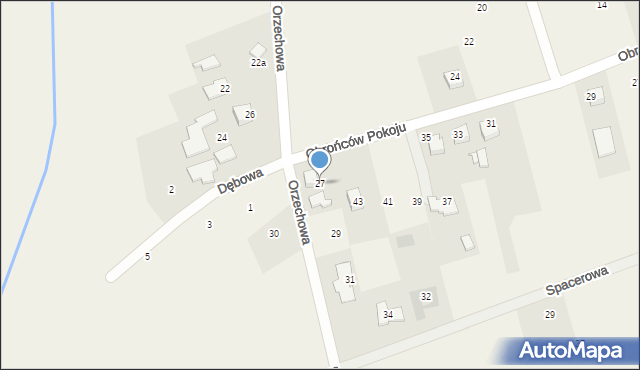 Ćwiklice, Orzechowa, 27, mapa Ćwiklice