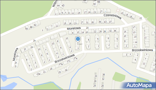 Czapury, Orzechowa, 5, mapa Czapury