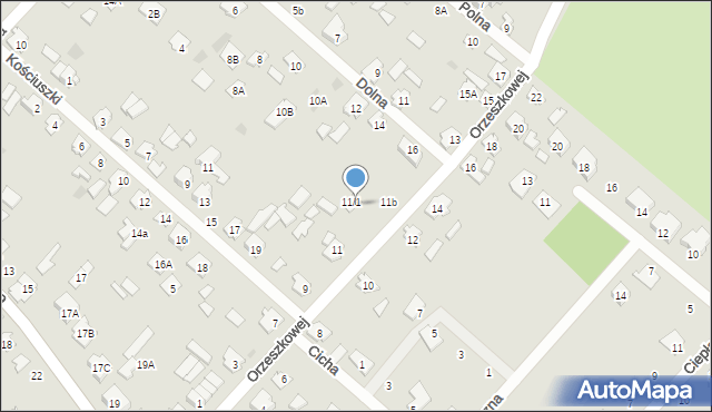 Czarna Białostocka, Orzeszkowej Elizy, 11A, mapa Czarna Białostocka