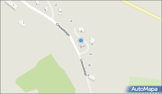 Czarnków, Orłowskiego Zdzisława, ppłk., 20, mapa Czarnków