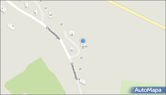 Czarnków, Orłowskiego Zdzisława, ppłk., 22, mapa Czarnków