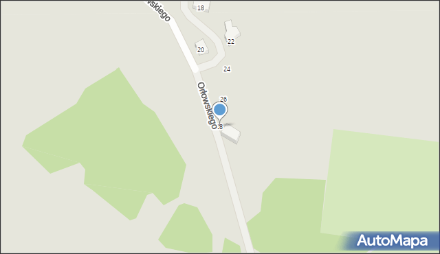 Czarnków, Orłowskiego Zdzisława, ppłk., 28, mapa Czarnków