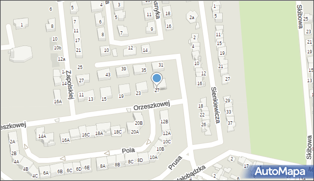 Czeladź, Orzeszkowej Elizy, 27, mapa Czeladź