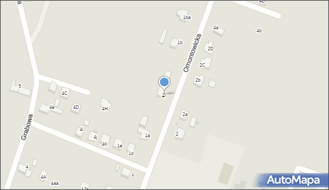 Czerwionka-Leszczyny, Ornontowicka, 1I, mapa Czerwionka-Leszczyny