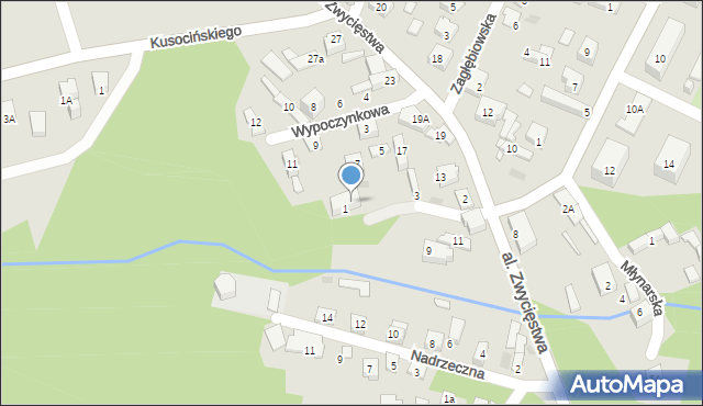 Dąbrowa Górnicza, Orzechowa, 4, mapa Dąbrowa Górnicza