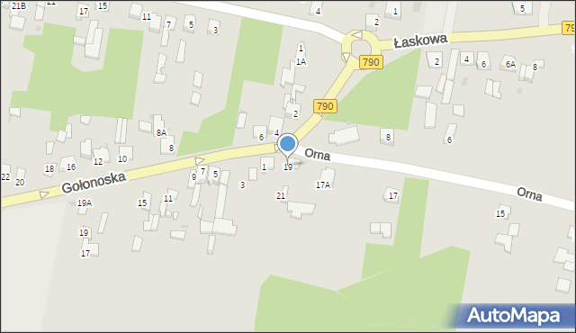 Dąbrowa Górnicza, Orna, 19, mapa Dąbrowa Górnicza