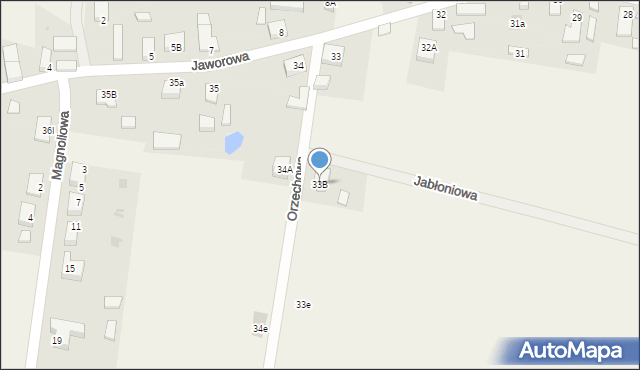 Dębno, Orzechowa, 1, mapa Dębno
