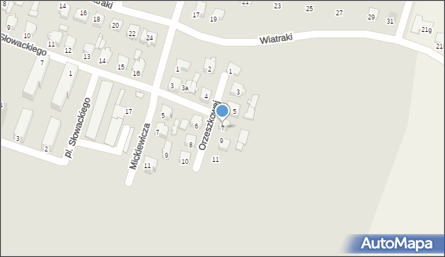 Dobra, Orzeszkowej Elizy, 7, mapa Dobra