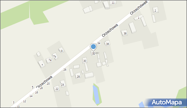 Dobra, Orzechowa, 32, mapa Dobra