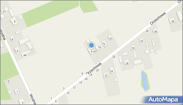 Dobra, Orzechowa, 7, mapa Dobra