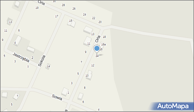 Dolaszewo, Orla, 14, mapa Dolaszewo