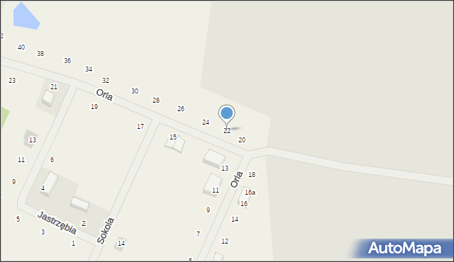 Dolaszewo, Orla, 22, mapa Dolaszewo