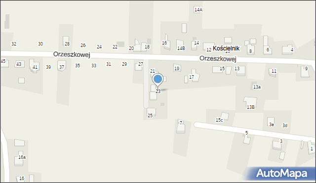 Frelichów, Orzeszkowej Elizy, 23, mapa Frelichów