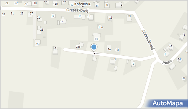 Frelichów, Orzeszkowej Elizy, 5, mapa Frelichów