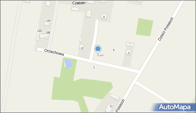 Gałków Duży, Orzechowa, 8b, mapa Gałków Duży
