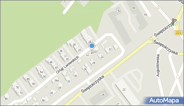 Gdańsk, Orląt Lwowskich, 10, mapa Gdańska