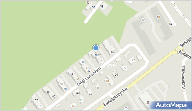 Gdańsk, Orląt Lwowskich, 26, mapa Gdańska