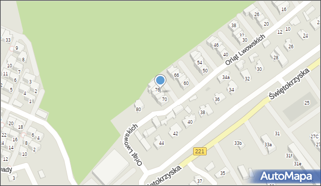 Gdańsk, Orląt Lwowskich, 74, mapa Gdańska