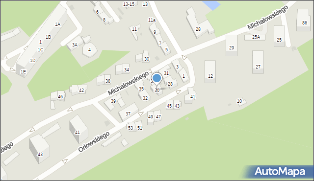 Gdańsk, Orłowskiego Aleksandra, 30, mapa Gdańska