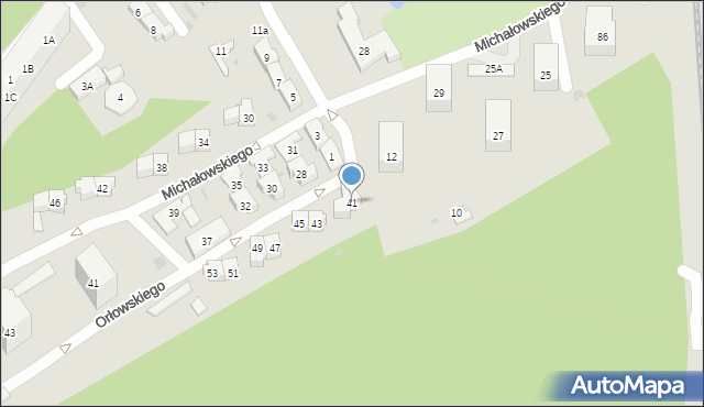 Gdańsk, Orłowskiego Aleksandra, 41, mapa Gdańska