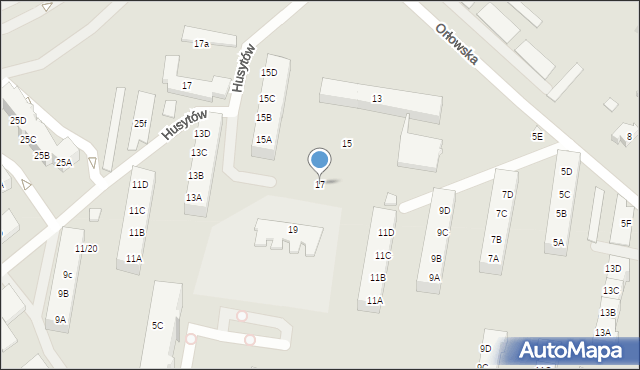 Gdańsk, Orłowska, 17, mapa Gdańska