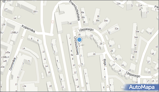 Gdynia, Orzeszkowej Elizy, 1, mapa Gdyni