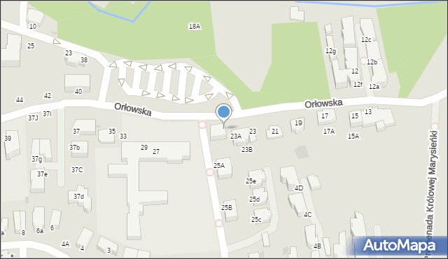 Gdynia, Orłowska, 25, mapa Gdyni